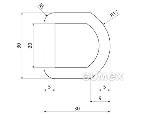 SILIKONPROFILE D-FORM